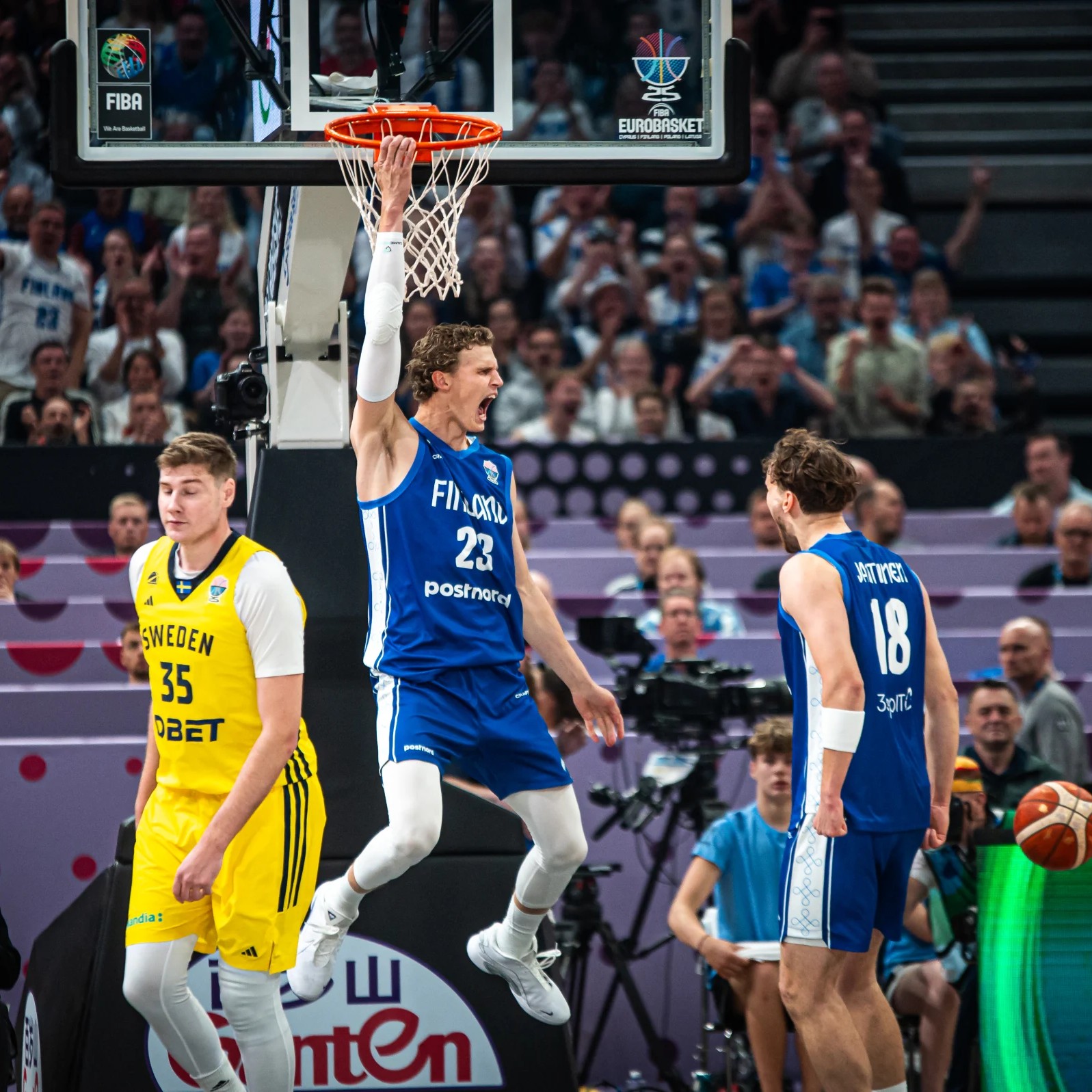 Lauri Markkanen got his but Finland were pushed to the limit by Sweden in a thriller on the opening day of EuroBasket 2025.