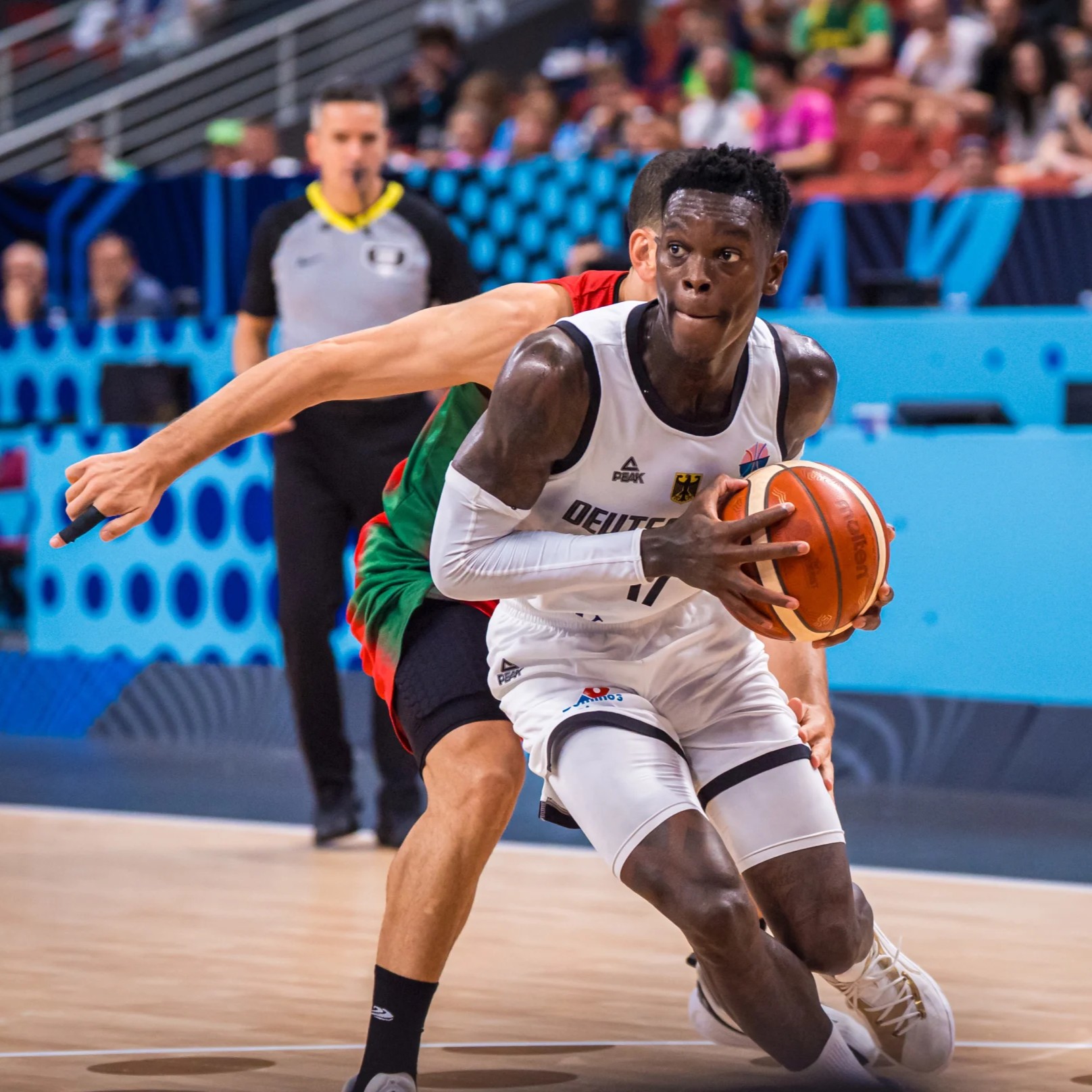 Dennis Schroder had to dig deep for Germany in a bruising battle with Portugal.