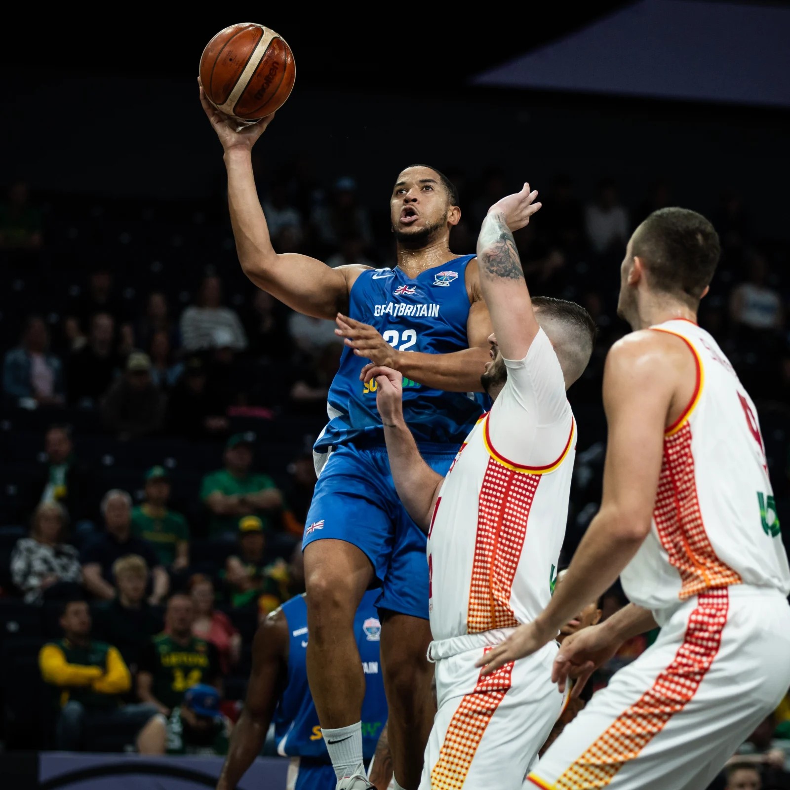 Myles Hesson delivered big as Great Britain beat Montenegro at EuroBasket 2025.