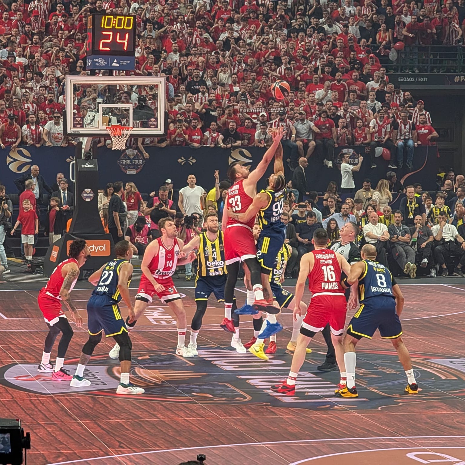 In front of a raucous crowd, Olympiacos got the job done with their modular brand of basketball at the Euroleague Final Four.