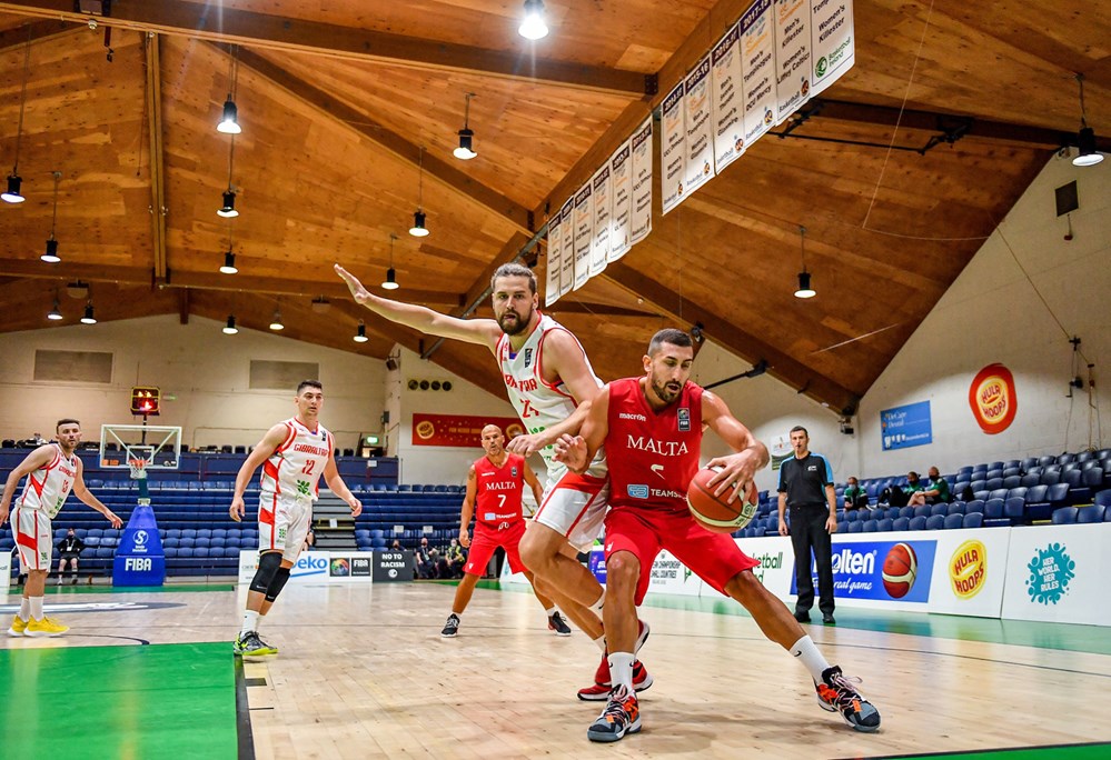 Malta and Gibralater doing battle at the FIBA European Championships for Small Countries