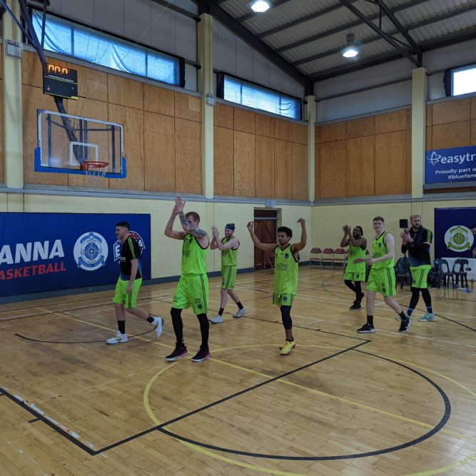 Tralee Warriors celebrate after beating Éanna in the Irish Super League semi-final