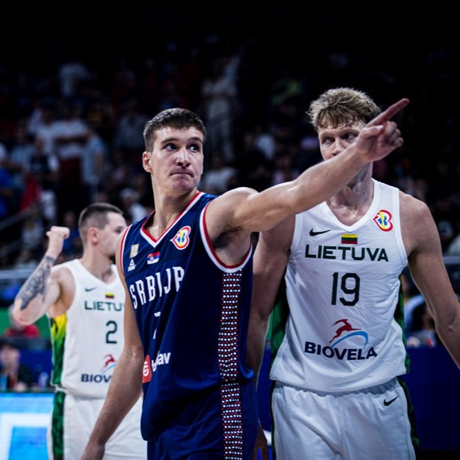 Bogdan Bogdanovic leads Serbia against Shai Gilgeous-Alexander and Canada in the 2023 FIBA World Cup semi final on Friday