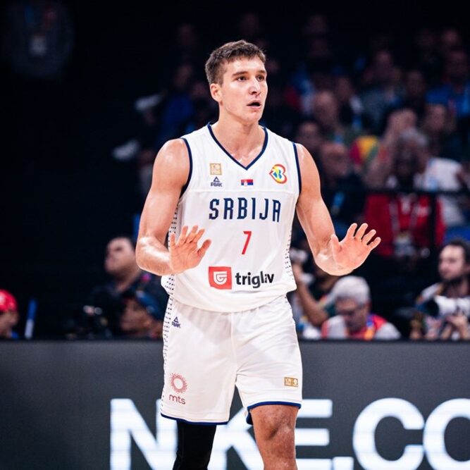 Bogdan Bogdanovic made his case for MVP of the 2023 FIBA Basketball World Cup as Serbia beat Canada.