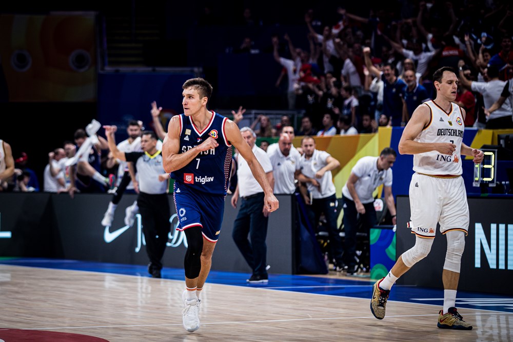 Bogdan Bogdanovic was a warrior for Serbia against Germany in the 2023 FIBA Basketball World Cup final.