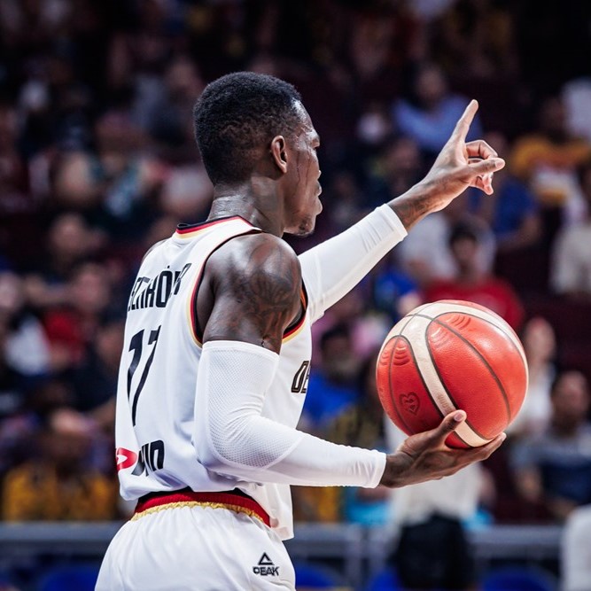Dennis Schroeder had an off night shooting for Germany against Latvia at the 2023 FIBA World Cup