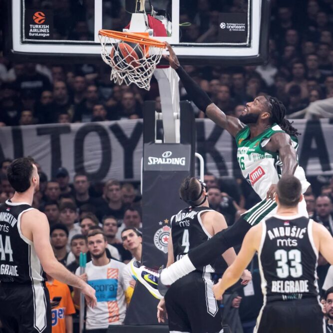 Mathias Lessort leads Panathinaikos against Partizan Belgrade in Euroleague Basketball on Friday