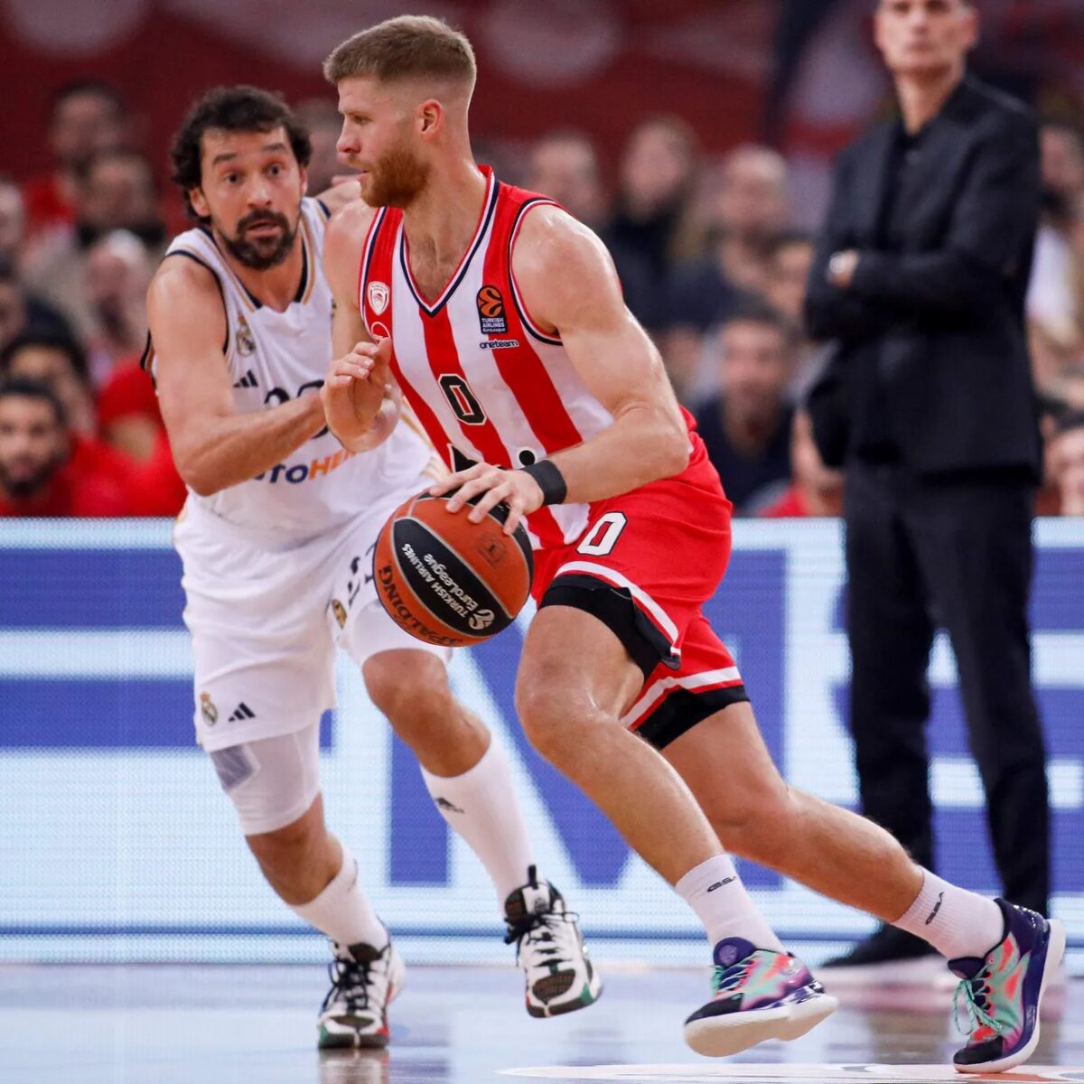 Real Madrid and Olympiacos are set for battle in Euroleague Basketball on Thursday night