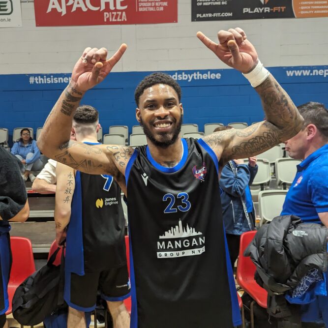 Seventh Woods took control for Blue Demons as they downed Neptune in the Irish Cup in basketball