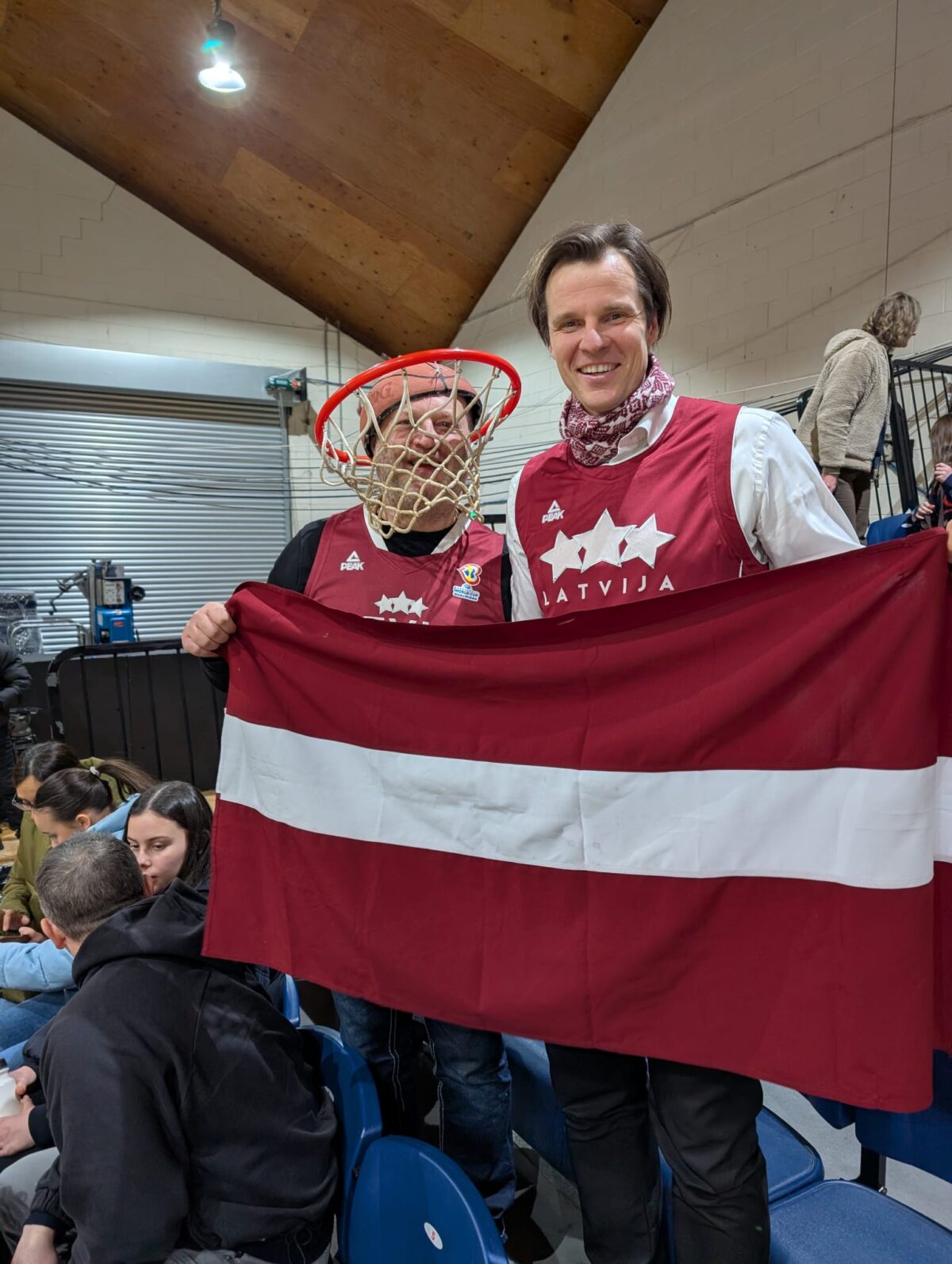 This Latvia superfan was at both the men's FIBA World Cup in Manila in 2023 and the EuroBasket Women qualifier in Dublin.