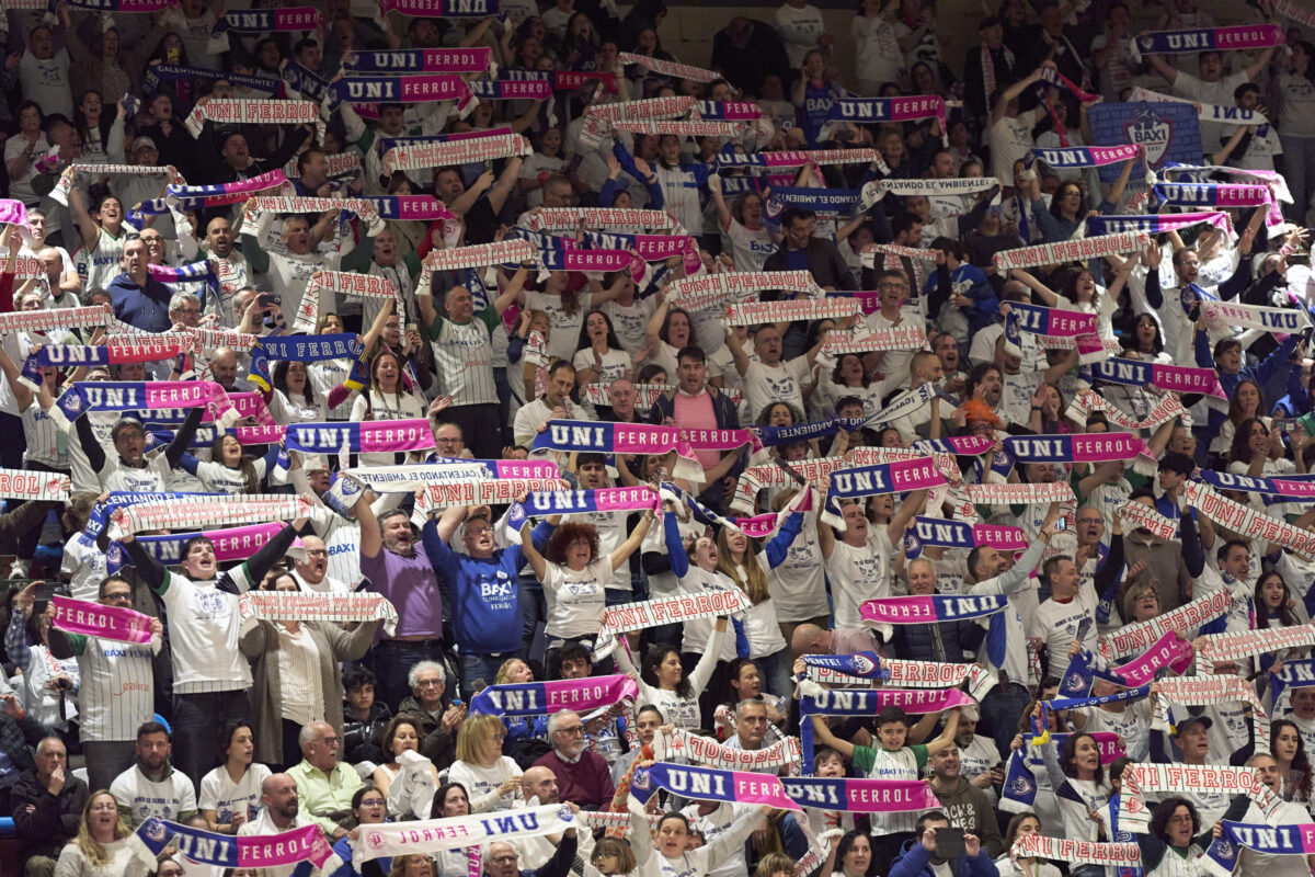 The Baxi Ferrol fans were extraordinary throughout the first leg of the Eurocup Women final
