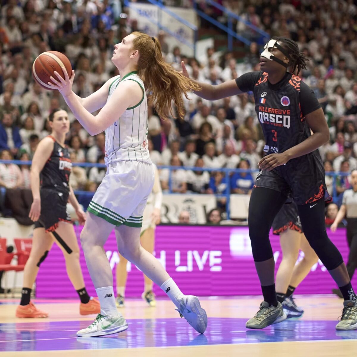 Baxi Ferrol and Claire Melia have it all to play for in the second leg of the Eurocup Women final against Villeneuve d'Ascq after a gallant first leg display