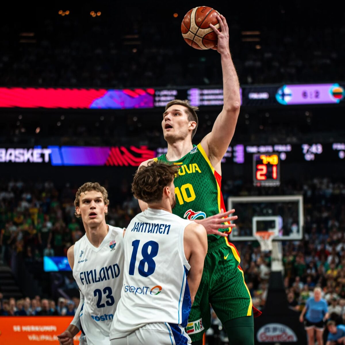 Jonas Valanciunas took a step back as Rimas Kurtinaitis’ bold plan powered Lithuania past Lauri Markkanen and Finland at EuroBasket 2025.