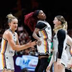 Germany players celebrate during their win over Mali at the 2026 FIBA Women’s World Cup in Berlin. (Pic: FIBA)
