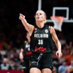 Julie Vanloo in action for the Belgium Cats against Puerto Rico at the 2026 FIBA Women’s World Cup in Berlin. (Pic: FIBA)